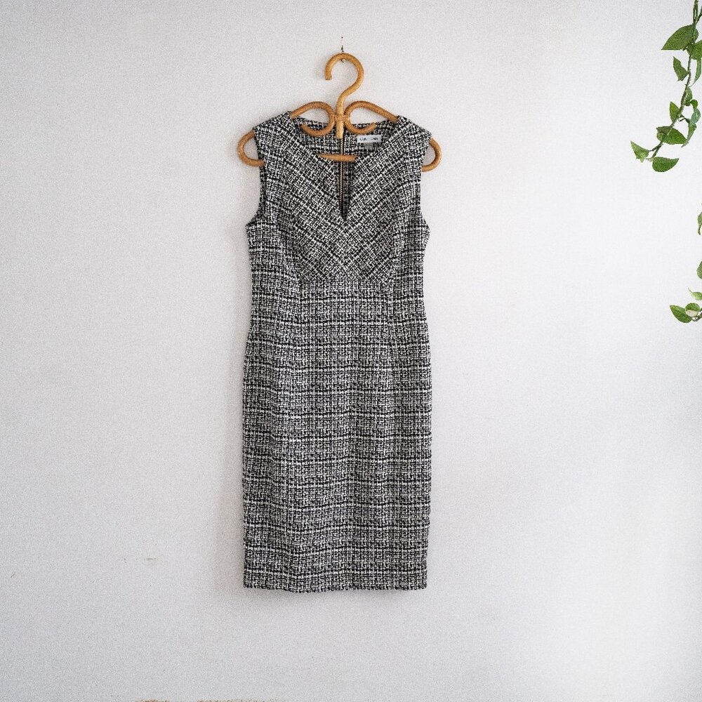 Black and White Calvin Klein Pattern Dress